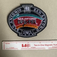 NEW San Antonio Spurs Polo Shirt Hoodie Logo Patch 3.2