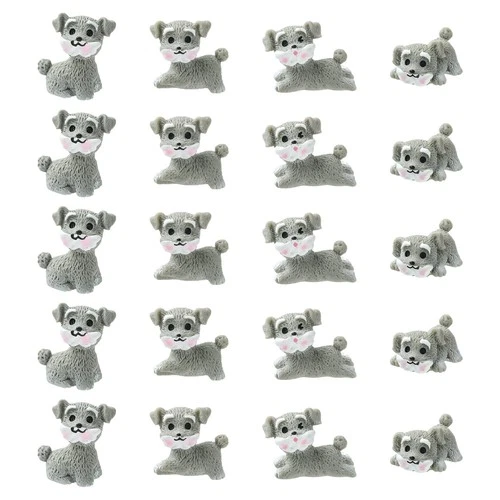Mini Resin Puppies 20pcs Dog Figures Tiny Animals Miniature Fairy Garden  DIY - product listing photo