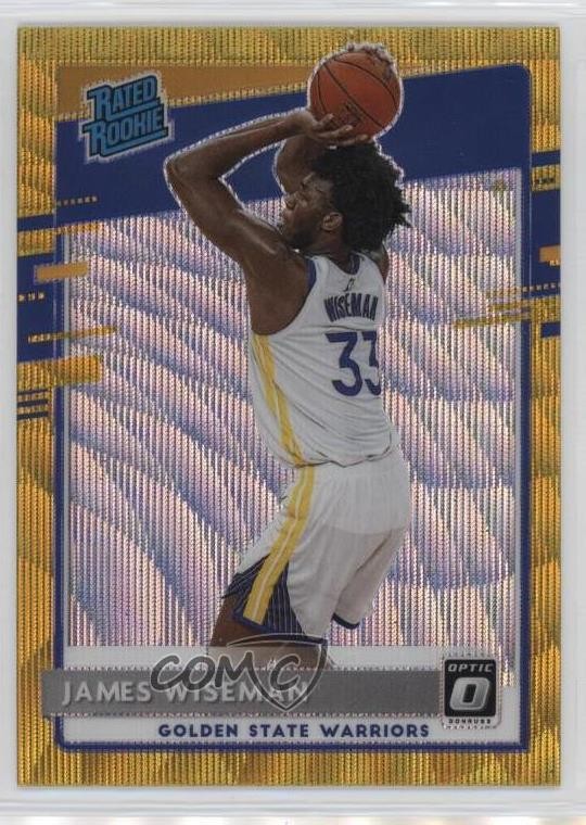 2020 Panini Donruss Optic Rated Gold Wave Prizm James Wiseman #152 Rookie RC 1u6