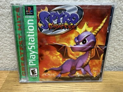 Spyro 2 Ripto's Rage PS1 Greatest Hit Complete With Manual CIB