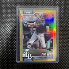 2026 Topps Yellow Rainbow Foil /399 #183 Josh Lowe, Tampa Bay Rays