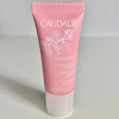 Caudalie VINOSOURCE Moisturizing Sorbet Sensitive Skin Face Neck .5 oz/15mL New