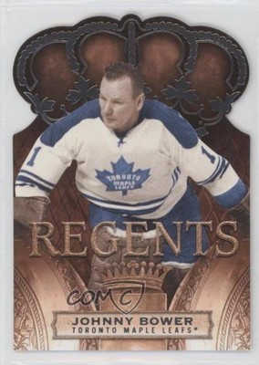 2010-11 Panini Crown Royale Regents 185/499 Johnny Bower #110 HOF az1