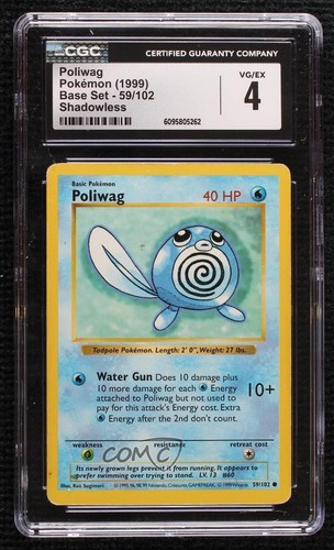 Poliwag (Shadowless) graded CGC 4 for sale on eBay