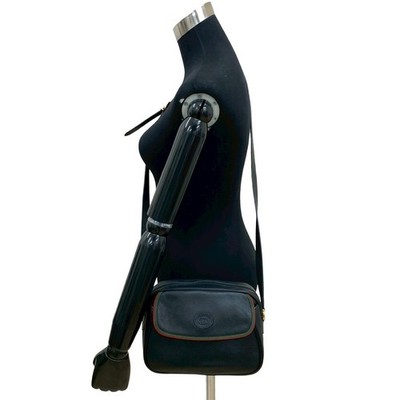 GUCCI Sherry line GG logo Shoulder Bag leather black 41510 | eBay