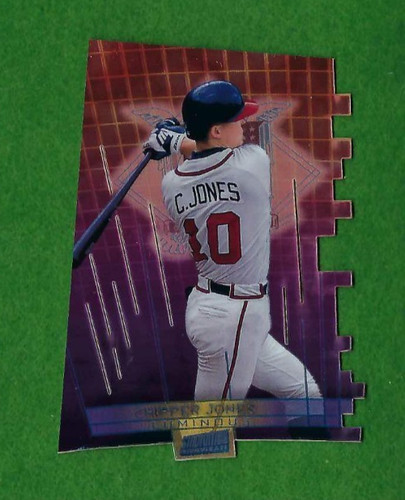 Chipper Jones [Luminous] #T12A 1999 Stadium Club Triumvirate card