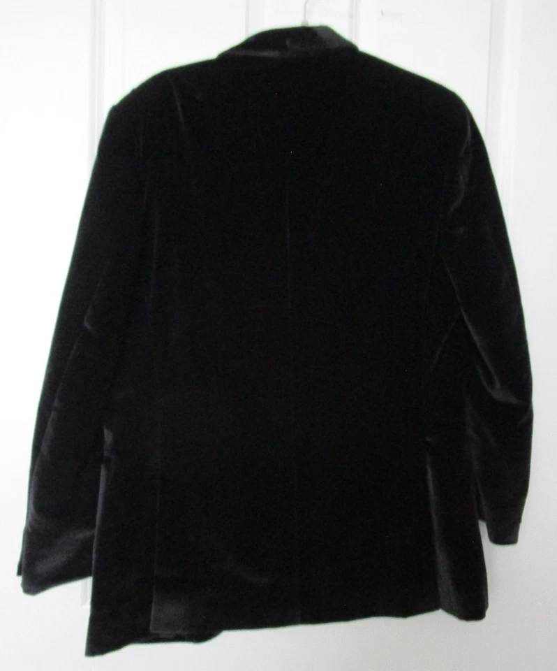 SUITSUPPLY Terciopelo Chal Cuello Negro Esmoquin Chaqueta Jort Manhattan 1 Botón 42R Foto 4 de 4