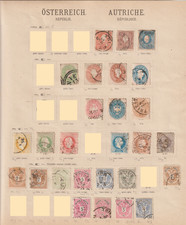 AUTRICHE ! Timbres anciens de 1858 à 1883 Variétés