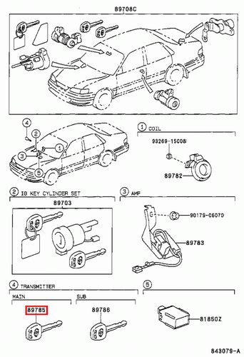 Genuine Camry SXV20 MCV36 MCV30 3.0 2.2 Transponder Master Key Blank Uncoded - Picture 22 of 24