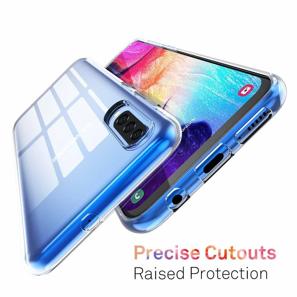 COVER CUSTODIA PER SAMSUNG A50 A 50 TRASPARENTE TPU SLIM MORBIDA ULTRASLIM - Immagine 4 di 4