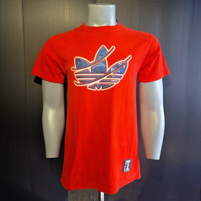 Adidas Triple Red Medium Herren T-Shirt Kurzarm Hochwertig Big Logo
