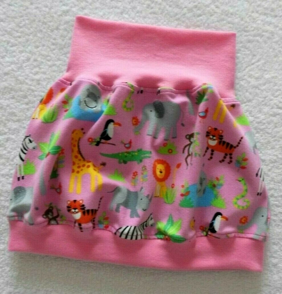 Rock ♥ Ballonrock ♥ Mitwachsrock ♥ Zootiere ♥ Rosa ♥ handmade - Bild 1 von 1