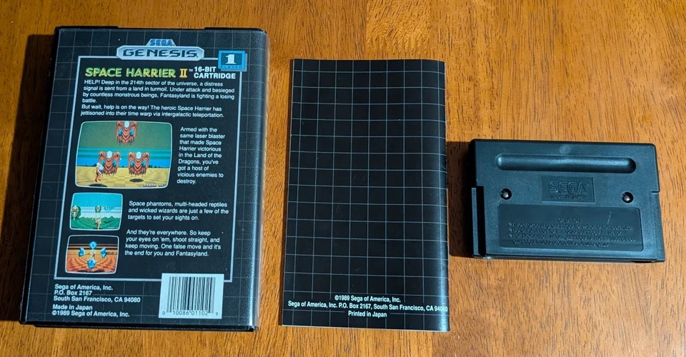 1988 Sega Genesis Space Harrier 2 II CIB *Very Good Condition* - Image 2 of 4