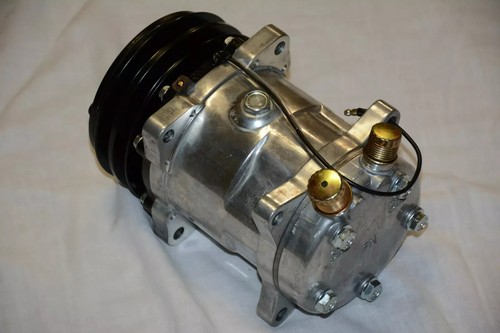 Small Block Chevy 508 V Belt A/C Air Conditioning Compressor & Bracket SBC LWP - Picture 6 of 11