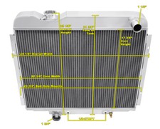 Rockin Champion 4 Row All Aluminum Radiator For 1966 Mercury Comet V8 Engine