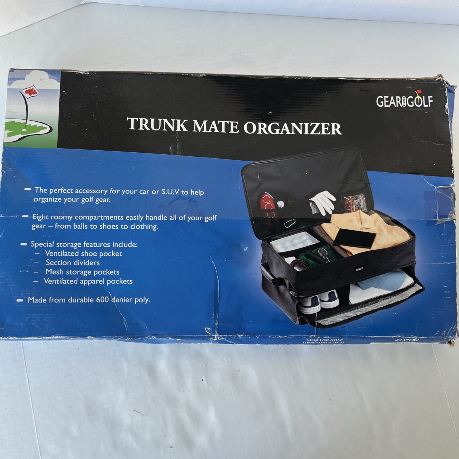 Trunk Mate Organizer Gear For Golf Waterproof Car Golf Locker X Large New