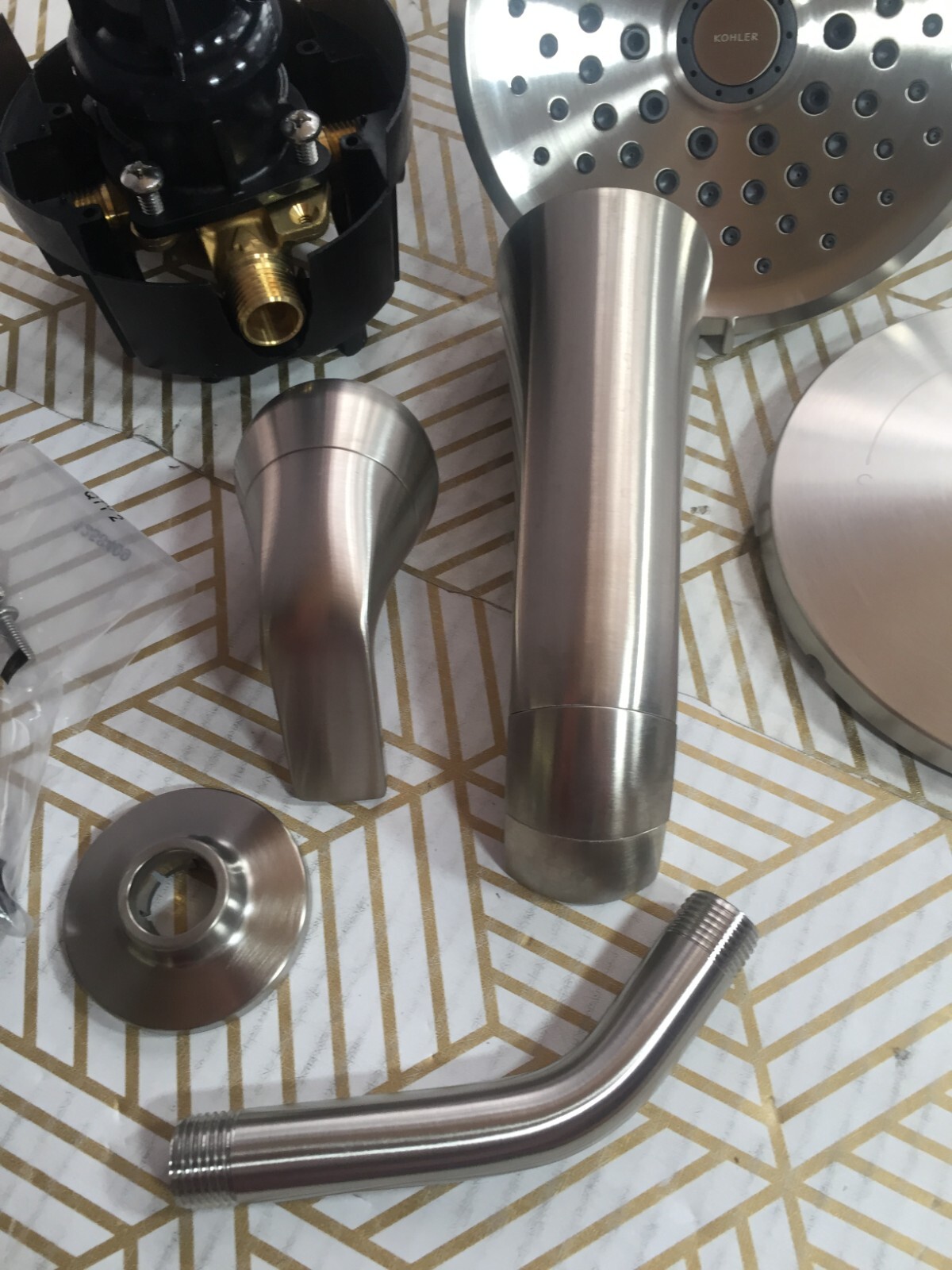 Kohler Cursiva Tub & Shower Faucet with Valve Brushed Nickel R269294G