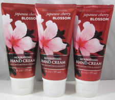 3 Bath Body Works Nourishing Hand Cream 2 oz shea Japanese Cherry Blossom