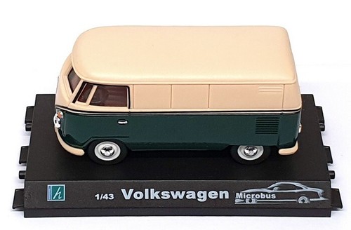 Cararama 1/43 Scale CARA06 - VW Volkswagen Microbus - Green/Beige - Picture 4 of 5