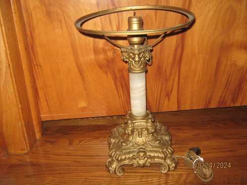 Antique Original Table Lamp Base has Angels - AS-IS Read - needs Rewired Vintage - Picture 17 of 18