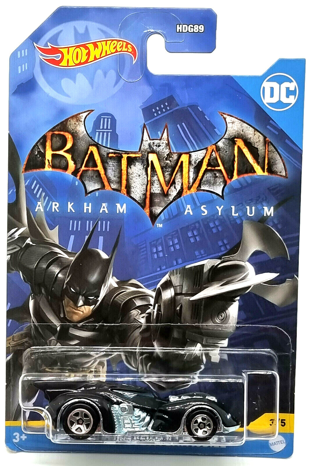 Hot Wheels Auto Batman-Коллекция тематических автомобилей Arkham Asylum Batmobile 35 2190₽