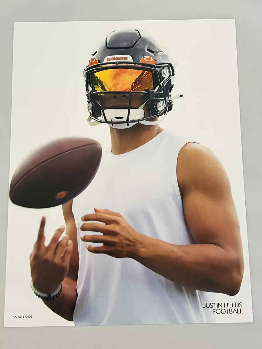 New Oakley Poster Store Display Justin Fields Football Visor Rare