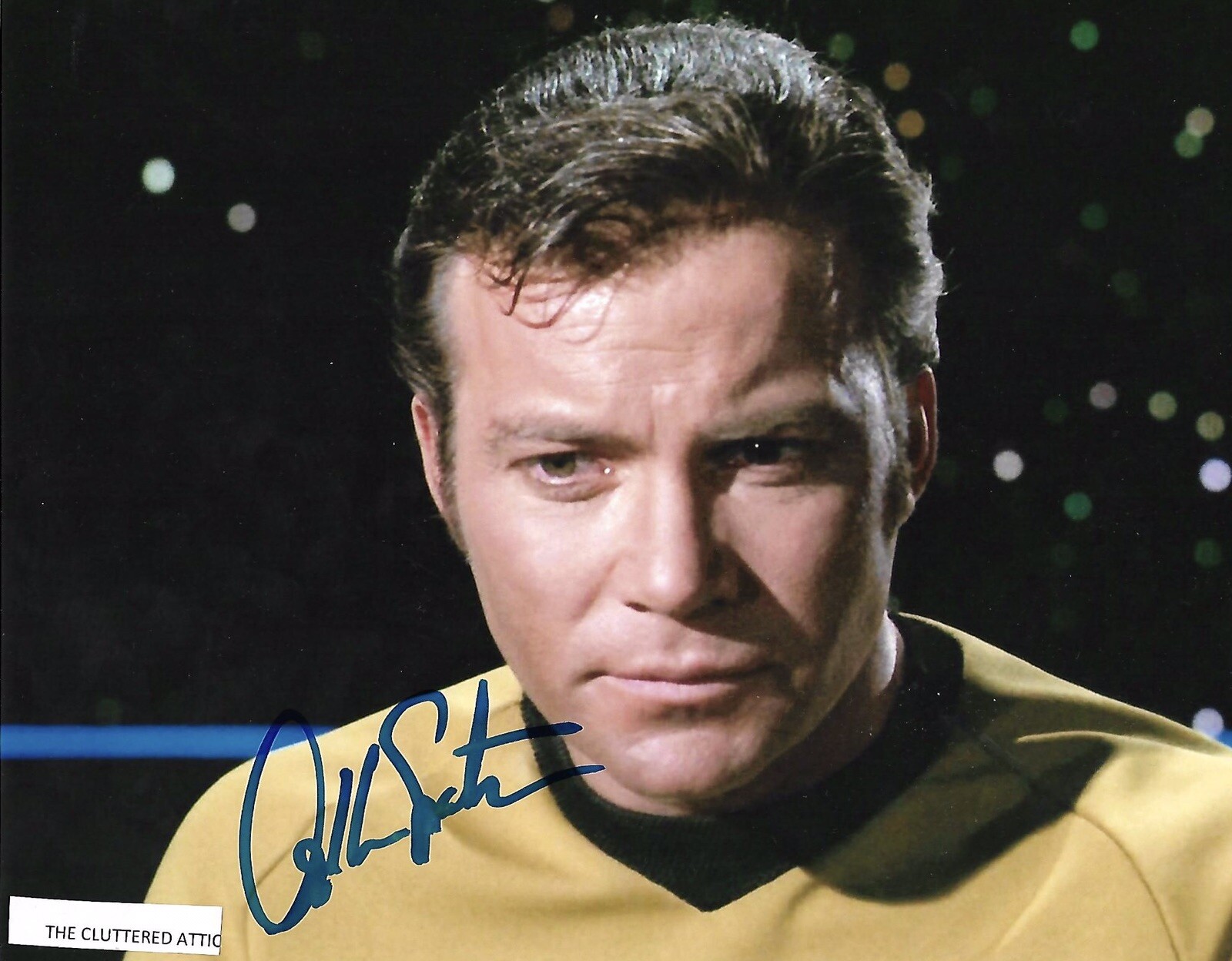 WILLIAM SHATNER as KIRK from STAR TREK Hand signed 8x10 Colour photo w
