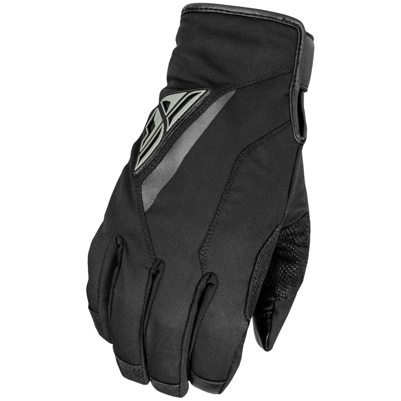 Fly Racing Title Long Cuff Snowmobile Gloves - Black