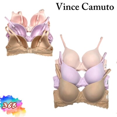 NWT 3-Pack Vince Camuto 36B Wireless No Show Bras Size  VCO51900 $84