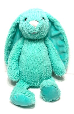 Kelly Toys Turquoise Aqua Chenille Plush Rabbit Bee Happy Stuffed Animal 11/2020