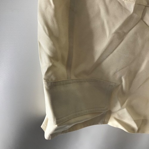 $390 Helmut Lang Womens Dupioni Cargo Silk Bermuda Short Size 2 Ivory Shorts New - Picture 2 of 10
