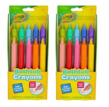 Lot of 2 Crayola Bathtub Crayons - 10 Count Each