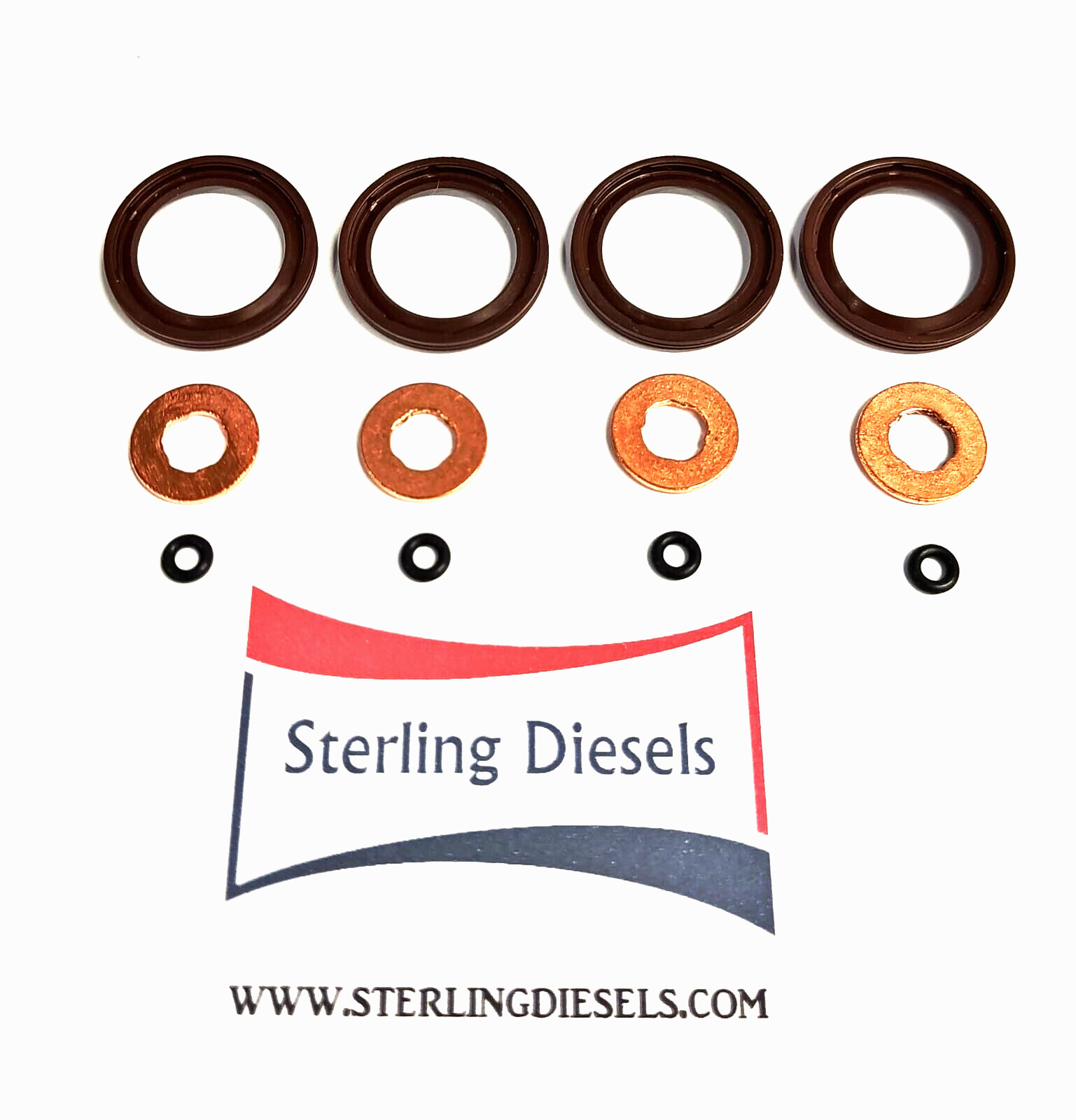 INJECTOR SEAL KIT FOR FIAT 500, DOBLO 1.3 D MULTIJET, VAUXHALL COMBO, CORSA