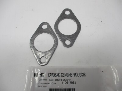 2 Genuine Kawasaki 11061-7061 11060-2383 Exhaust Muffler Gaskets