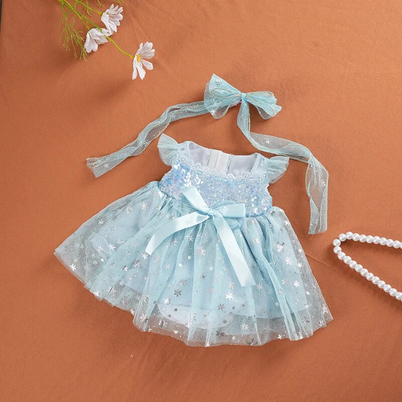 Doll Dress for 55cm Reborn Doll Clothes Accessories Handmade DIY Toys for Girls - Image 2 of 4
