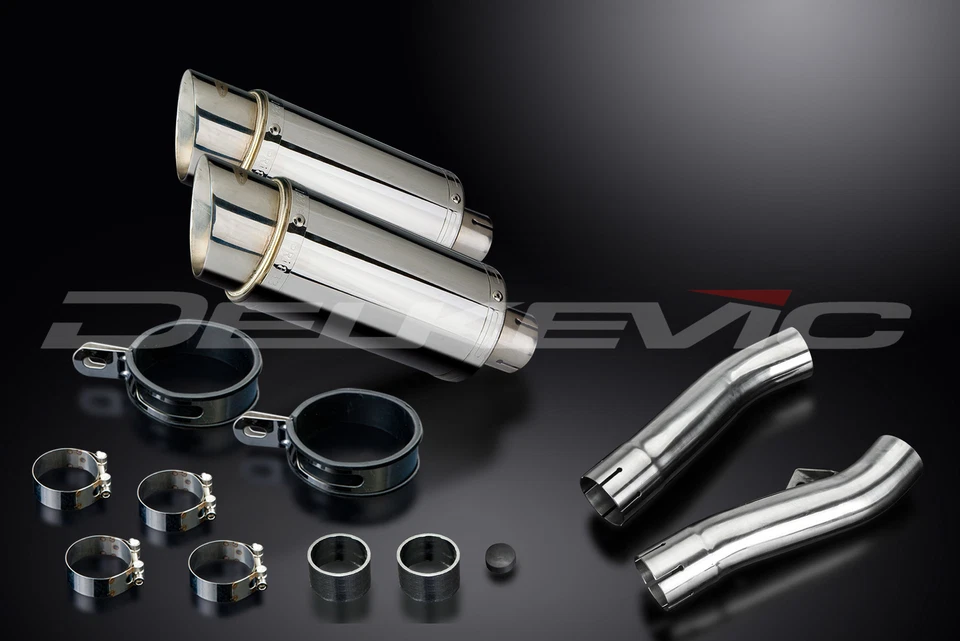 雅马哈 FJ1100 FJ1200 1TX 84-88 一脚蹬 8 英寸圆形不锈钢排气消声器套件 — 第 3/4 张图片