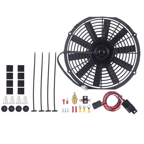12" Inch Universal 950CFM Electric Radiator Cooling Fan&Thermostat