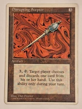 Disrupting Scepter - (MP) 4th Edition Core Set - Magic the Gathering MTG