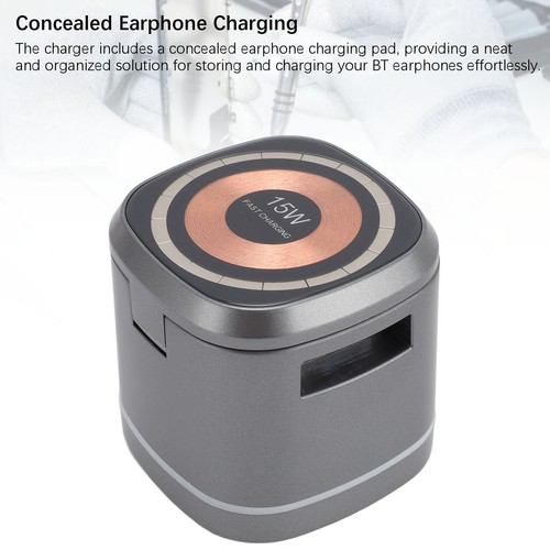 Chargeur Sans Fil Station De Recharge Sans Fil Portable 9V 2A 12V 2A Pour Les - Photo 3 sur 12