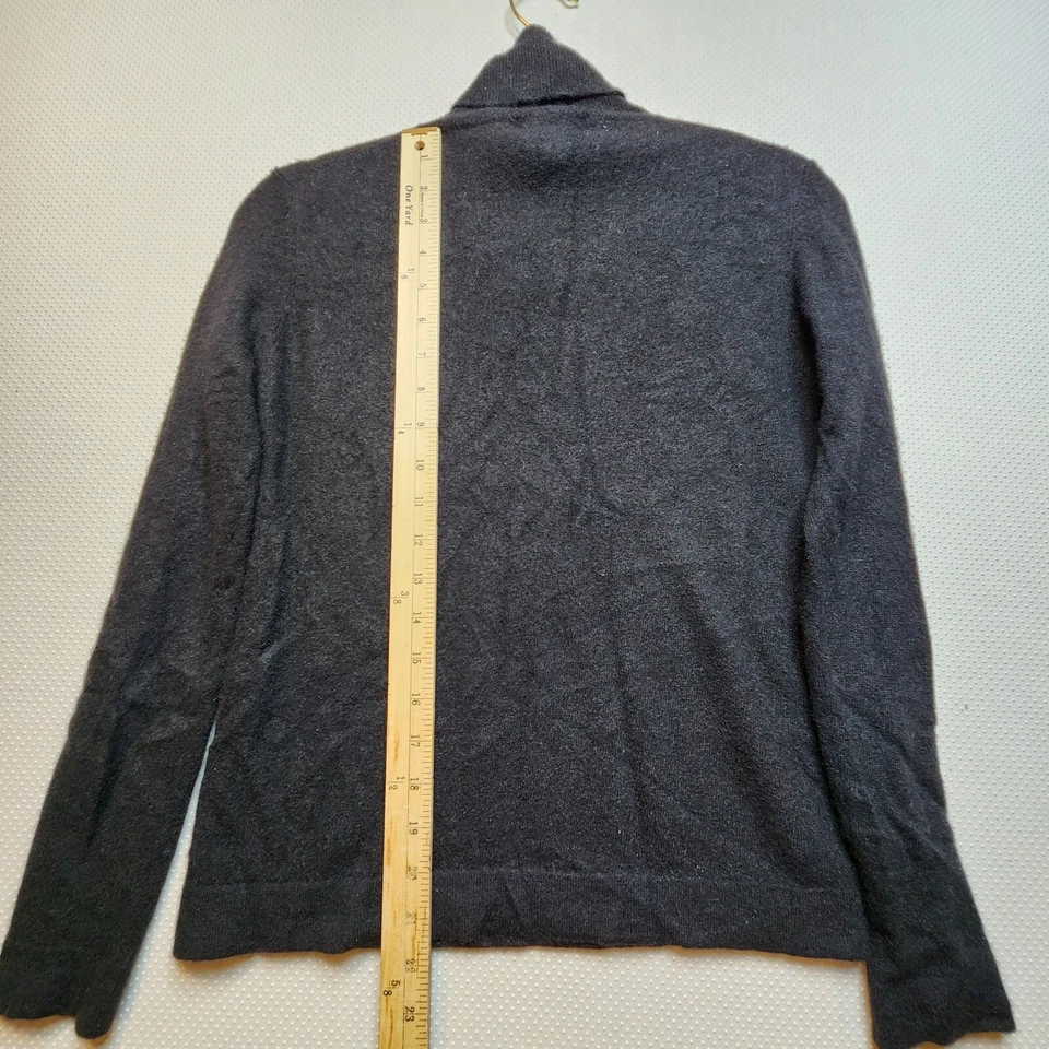 Suéter Sutton Studio Bloomingdales para mujer mediano negro 100 % cachemir clásico Foto 4 de 4