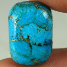 Natural Sky Blue Copper Turquoise Cushion Cab Gemstones 07.85Cts 11x 16x 05mm