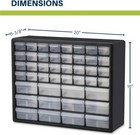 44-Drawer Plastic Drawer Storage Cabinet for Garage Organization, Bead Organizer