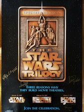 STAR WARS Signed Autograph Photo Poster Trilogy Hamill Fisher BDW Jeremy Bulloch