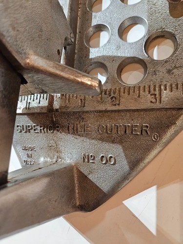 Superior No 00 Vintage Tile Cutter Aluminum Body USA Made - Picture 5 of 8
