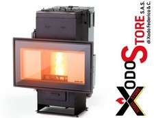 Termocamino pellet legna GIROLAMI TI PANORAMA 28 - 34 - Mail per sconto