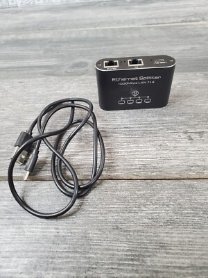 Ethernet Splitter 1 to 4 1000Mbps Internet Splitter LAN Splitter 
