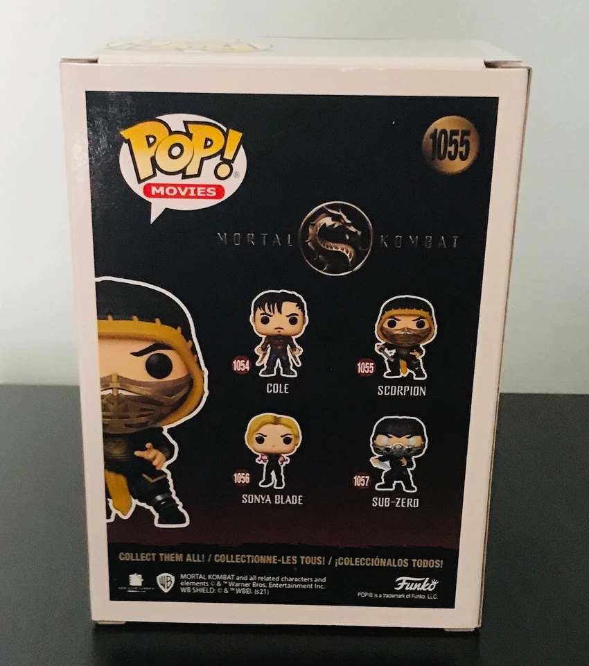 Figura Vinilo Funko Pop Películas Mortal Kombat Scorpion #1055 - ¡Incluye Protector! Foto 2 de 3