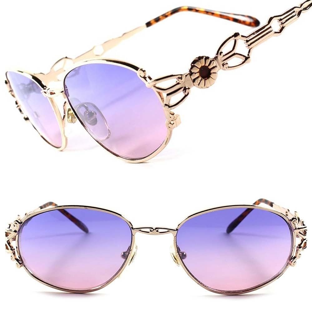 Occhiali da sole vintage in oro per donna | Acquisti Online su