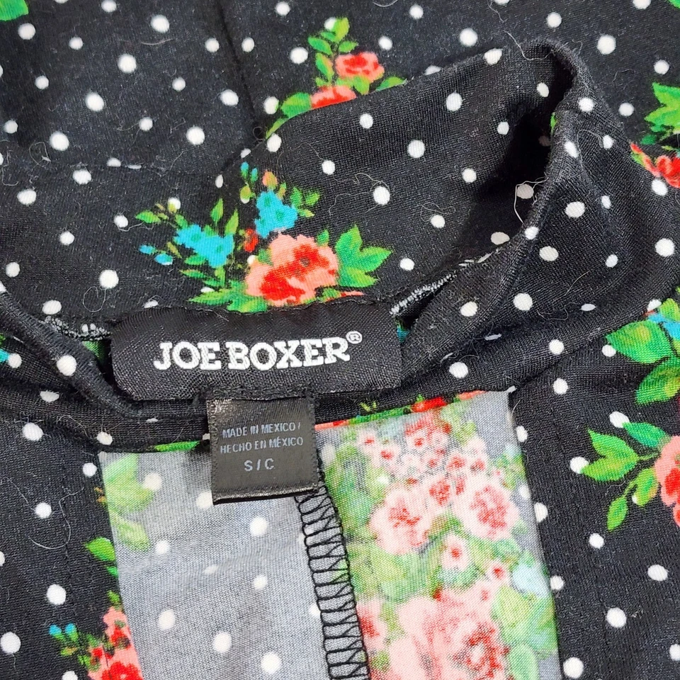 Camisón Joe Boxer lunares y rosas para mujer talla pequeña peek-a-boo pecho Foto 4 de 4