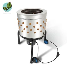 280RPM Motor Feather Plucker Stainless Steel Drum Chicken Plucker Machine